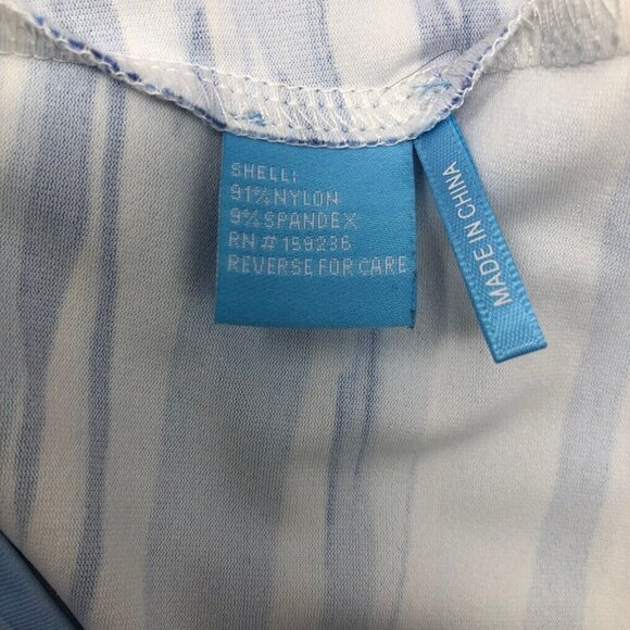 J McLaughlin Wavesong Top Size S Catalina Cloth Blue Sunset Lake - Picture 7 of 8